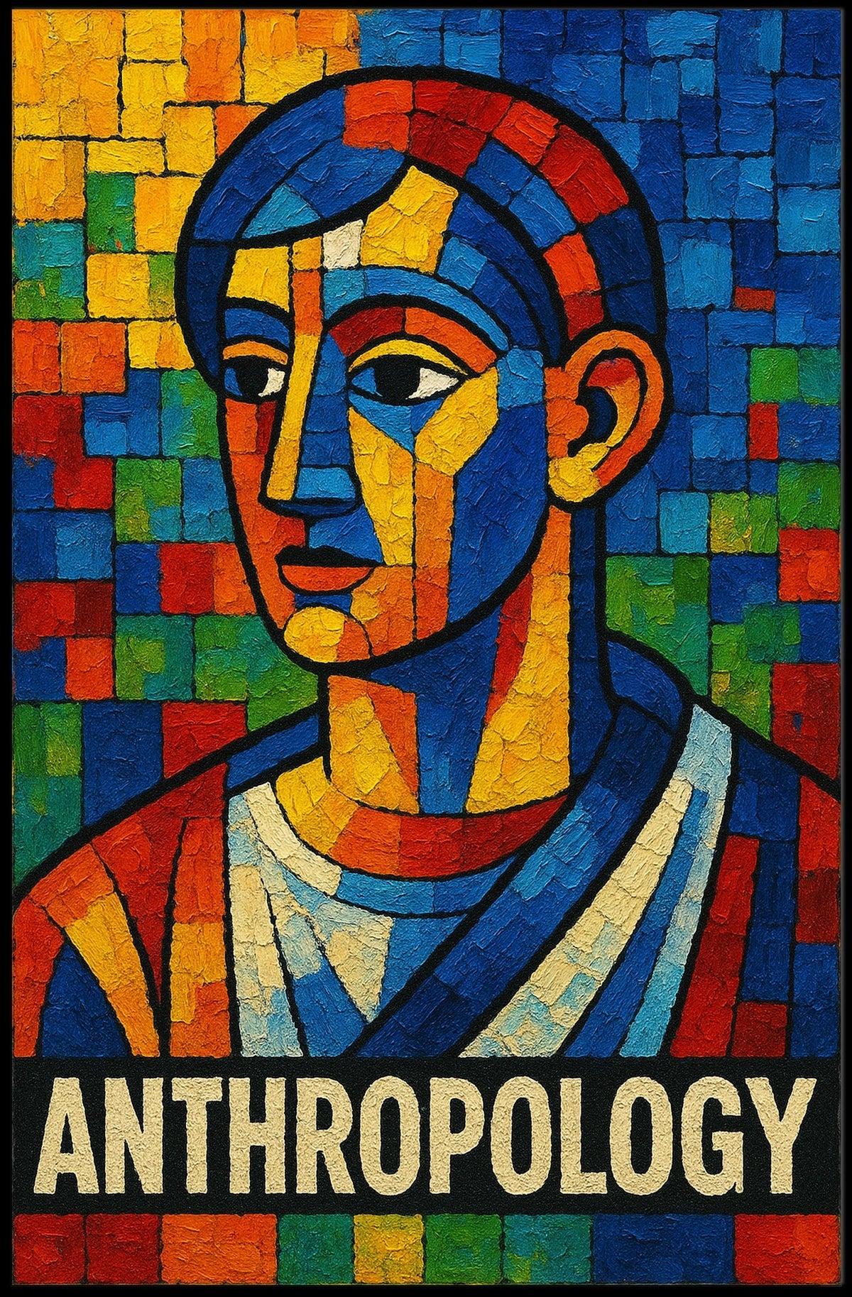 Anthropology Mosaic Poster