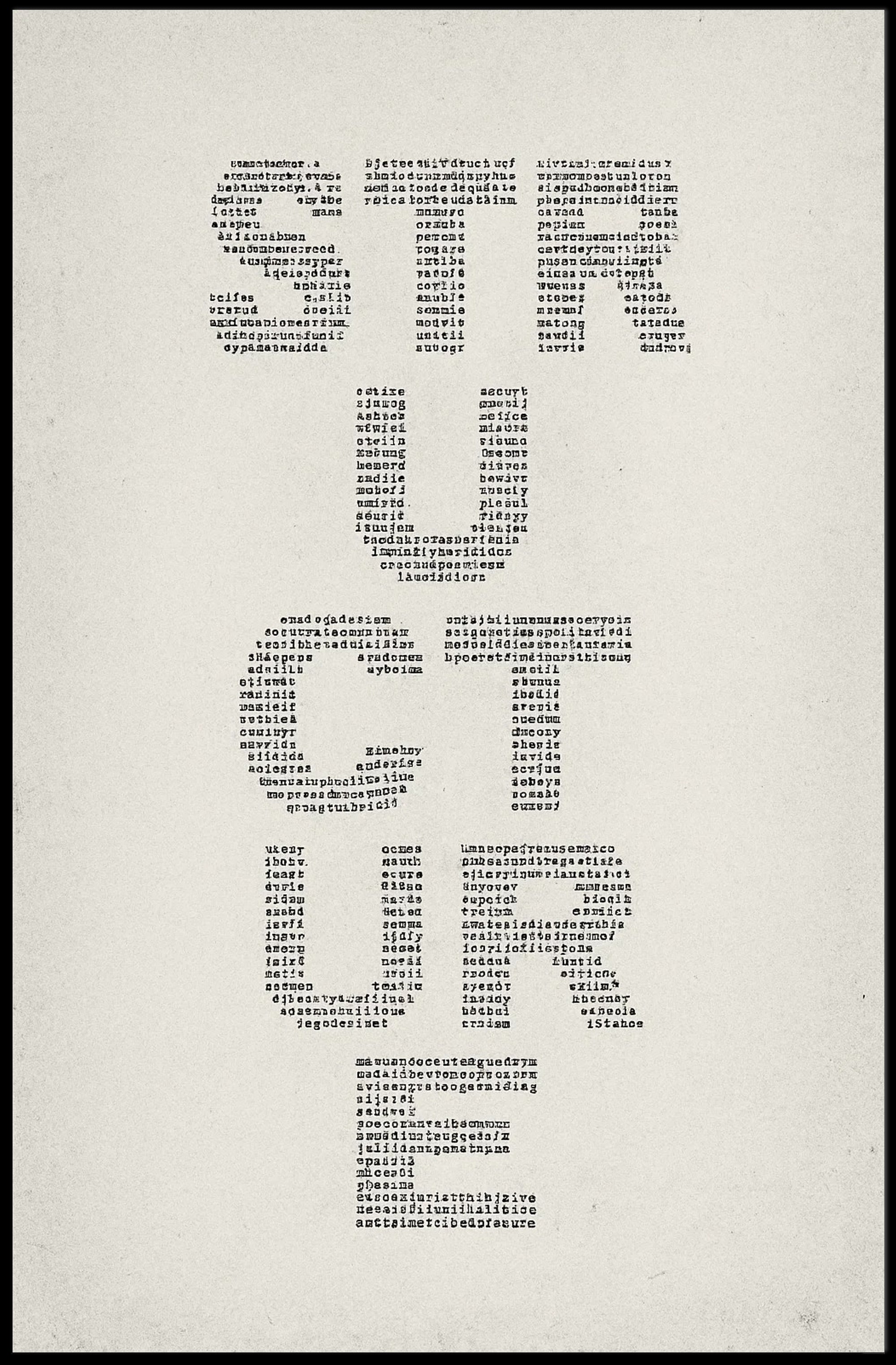 STRUCTURE Typography Art: Abstract or Artistic Poster