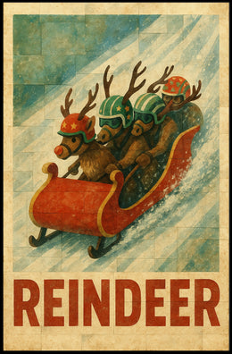 Reindeer Racing Adventure Poster