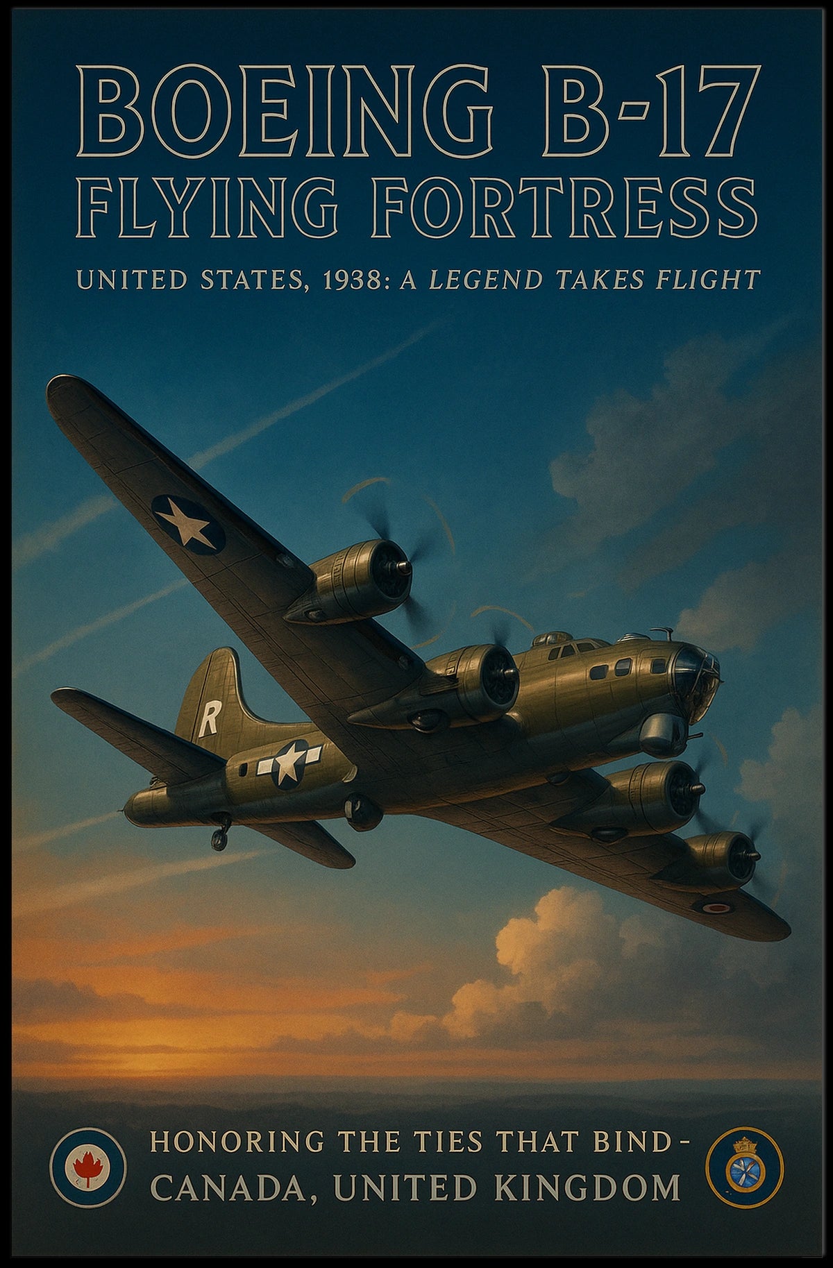 Boeing B-17 Flying Fortress Poster