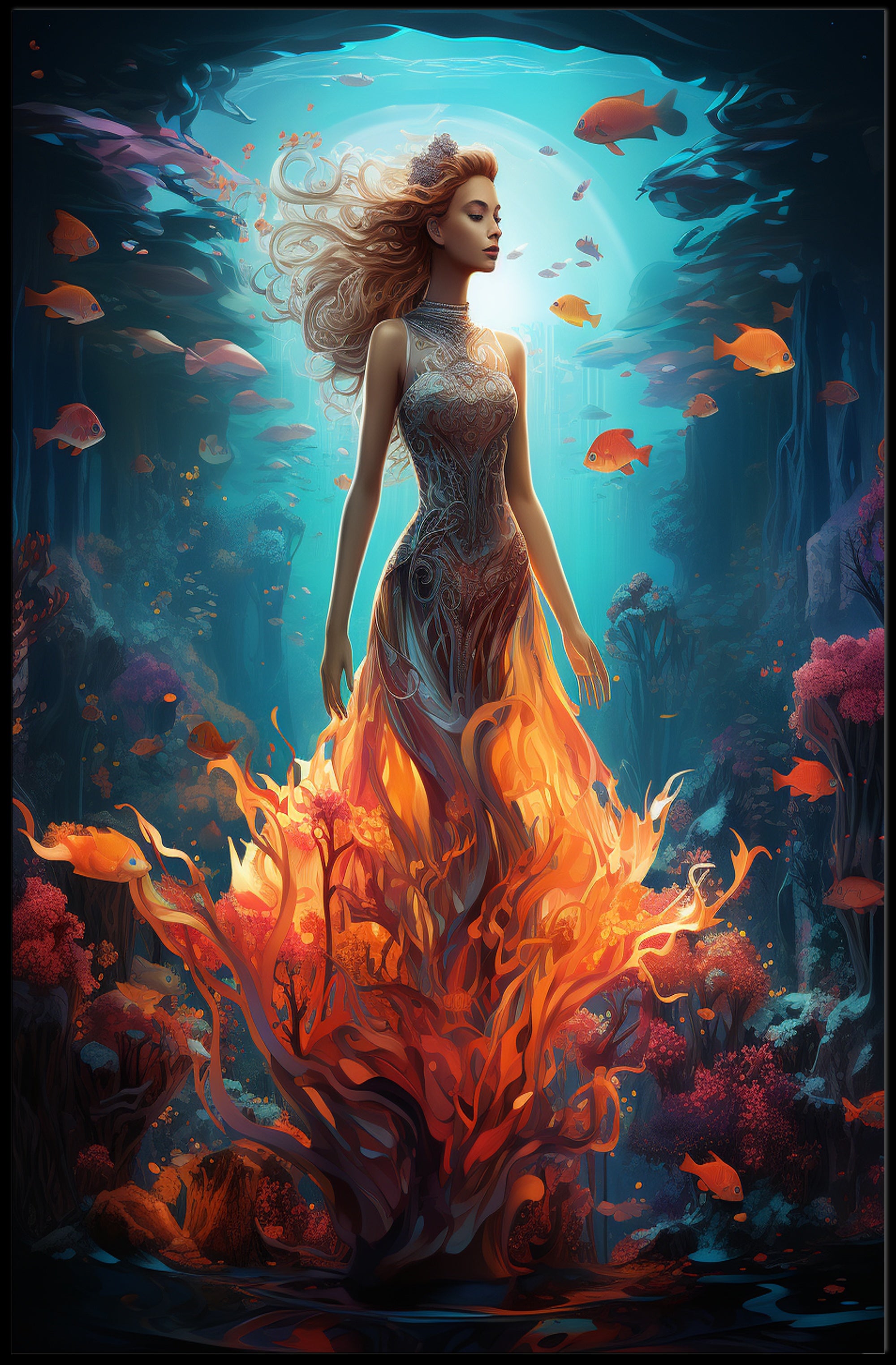 Oceanic Elegance Poster