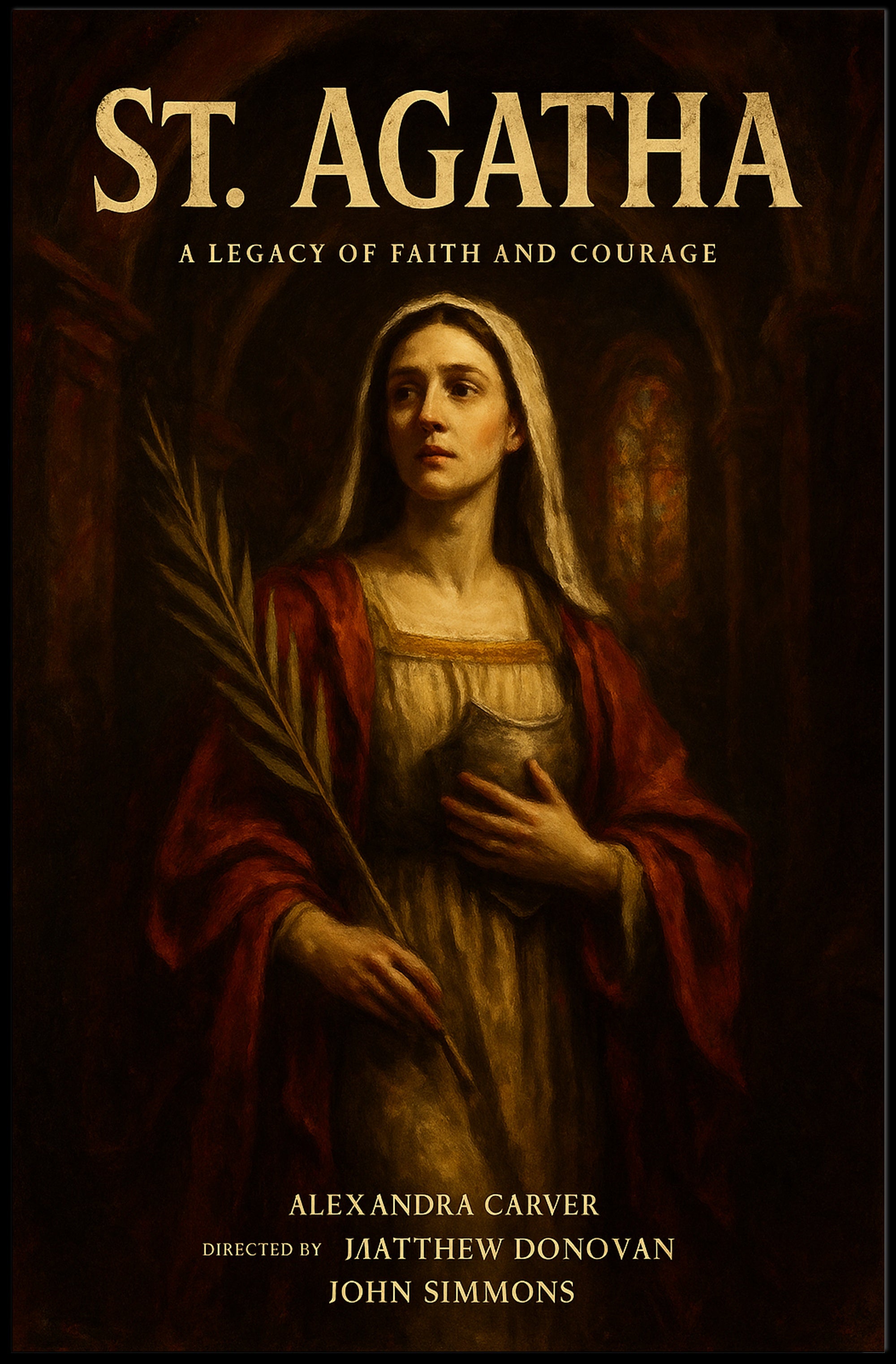 St. Agatha A Legacy of Faith and Courage Poster PosterGoat