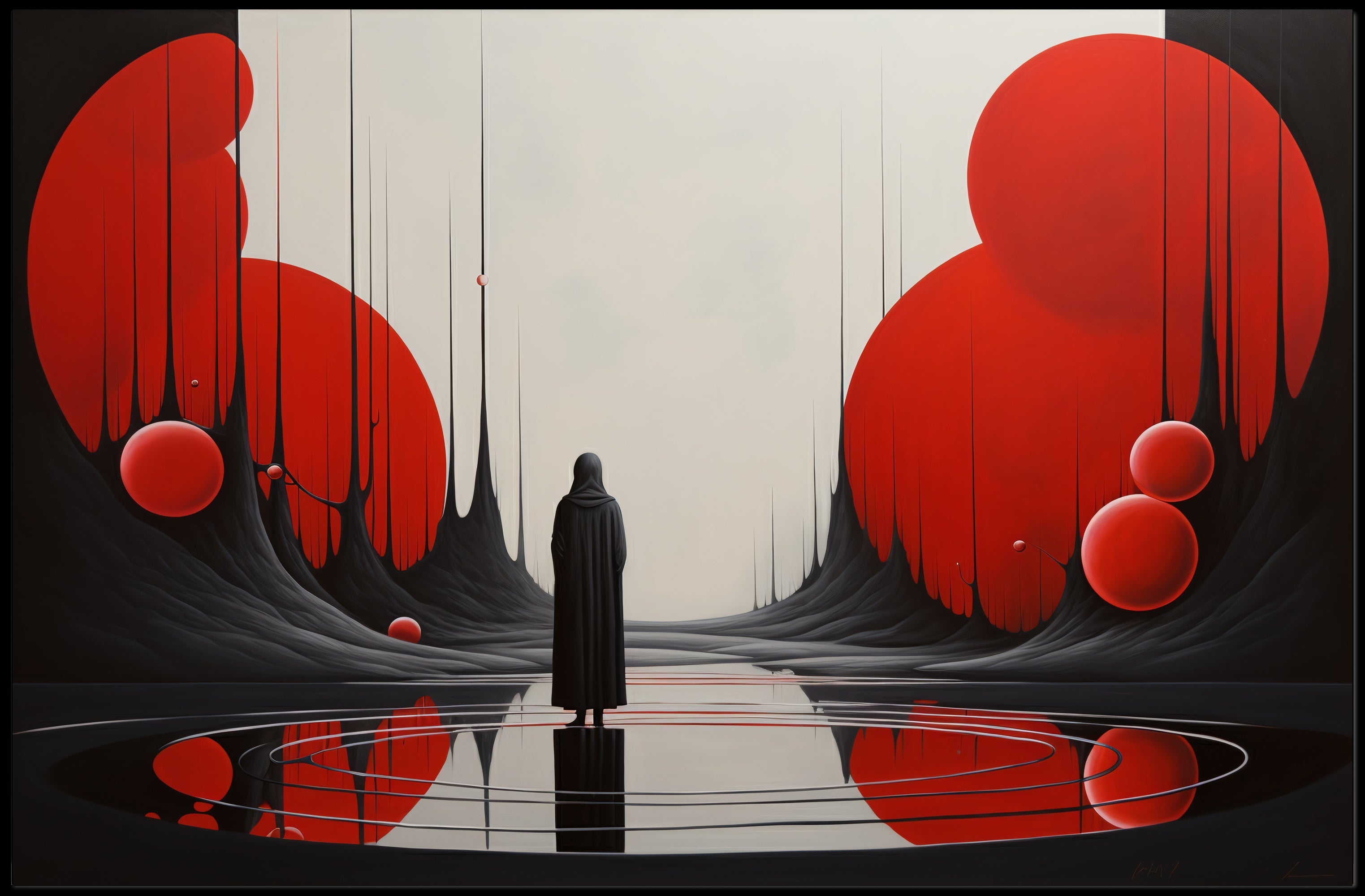 Enigma and Solitude Abstract Artistic Poster