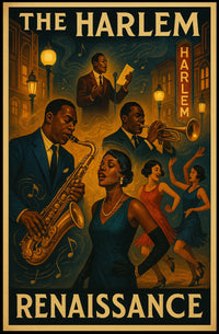 Harlem Renaissance Music and Culture Poster - Cultural or Heritage Poster