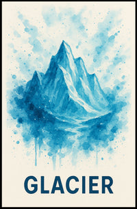 Glacier Majesty Poster