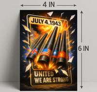 United We Are Strong July 4, 1943 Poster PosterGoat