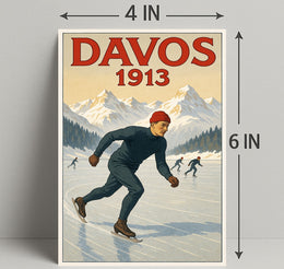 Davos 1913 Winter Sports Poster PosterGoat