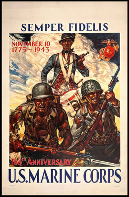 168th Anniversary US Marine Corps Historical Poster