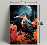 Enchanted Night Bird Poster