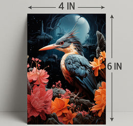 Enchanted Night Bird Poster