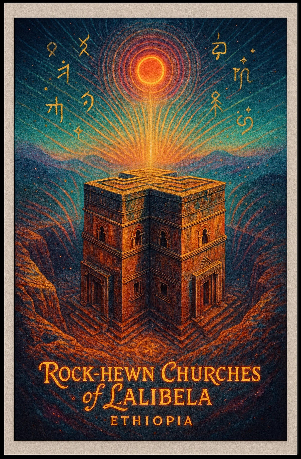 Rock-Hewn Churches of Lalibela Poster