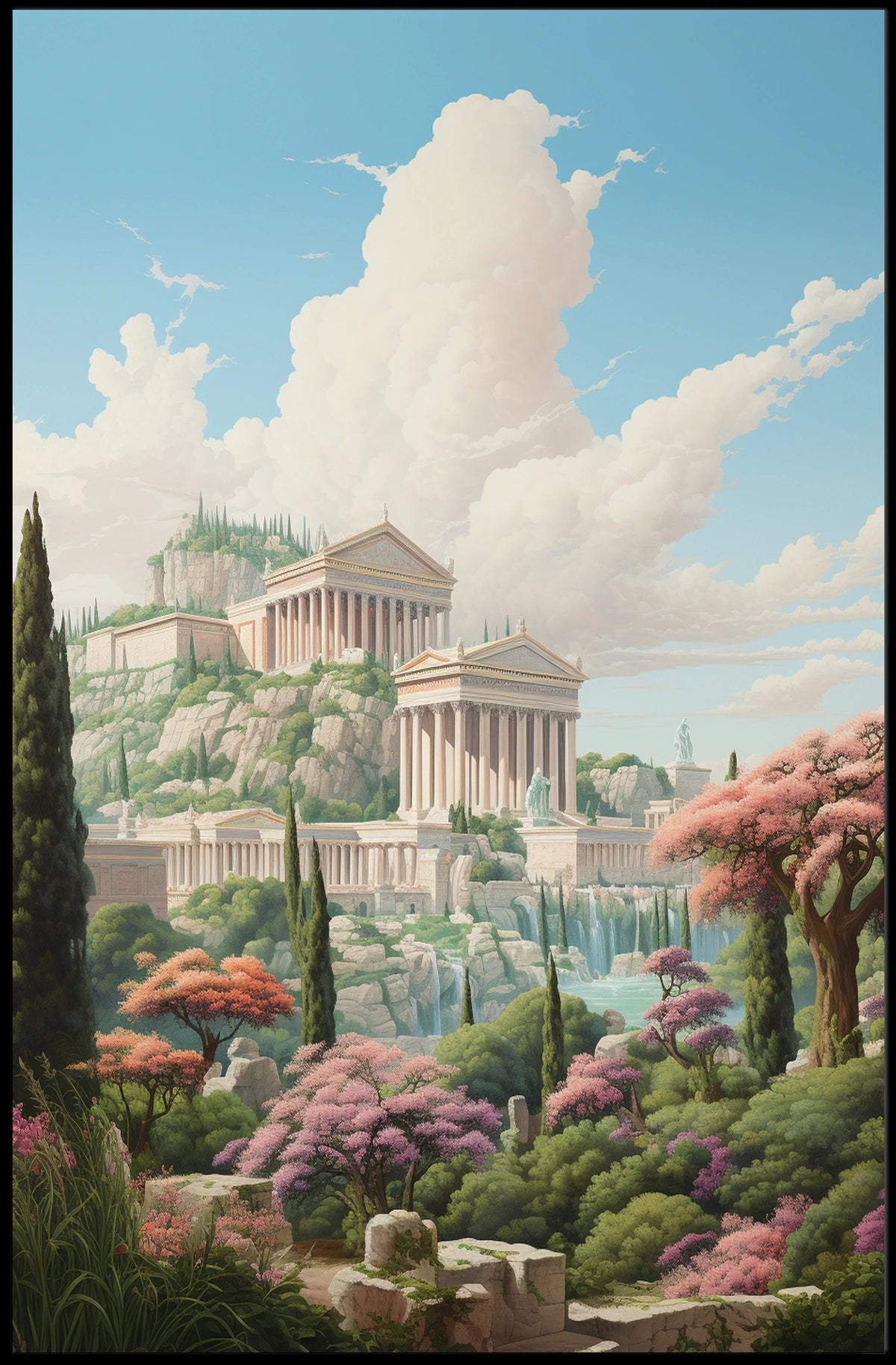 Ancient Greece Serenity: Cultural or Heritage Poster