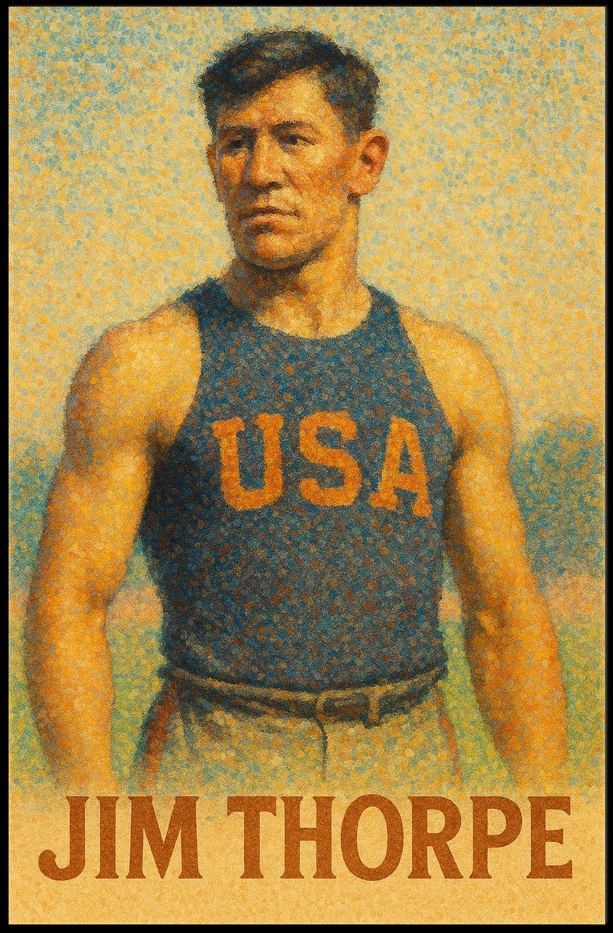 Jim Thorpe American Athlete Poster