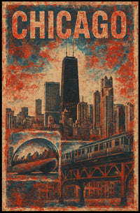 Chicago Cityscape Poster