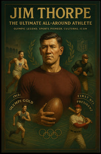 Jim Thorpe Legendary Athlete Tribute Jim Thorpe Poster