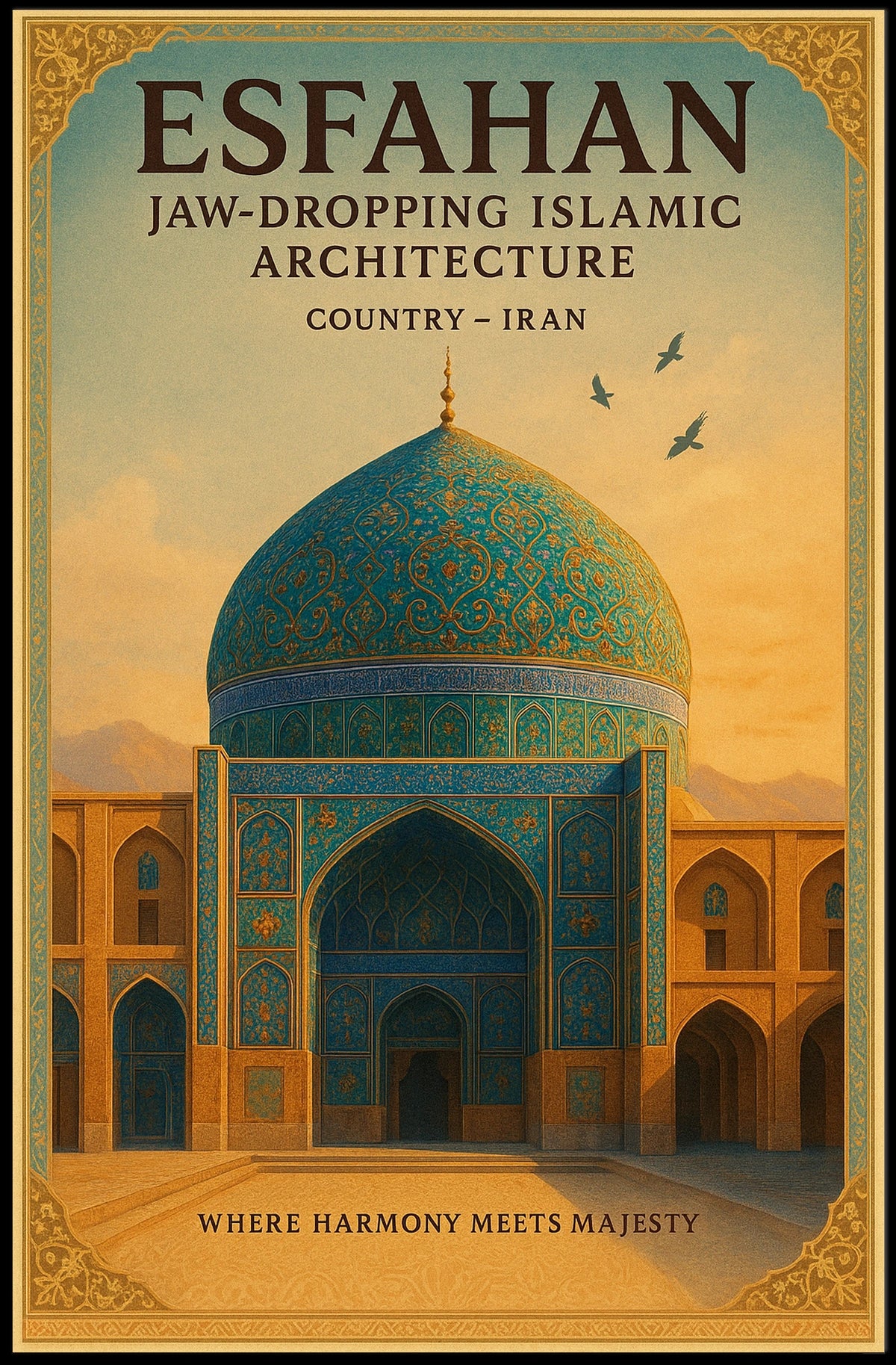 Esfahan Jaw-Dropping Islamic Architecture Poster