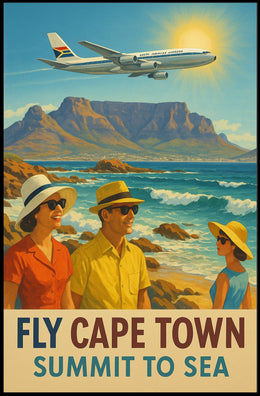 Fly Cape Town Summit To Sea Poster