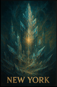 New York Mystical Skyline Poster
