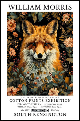 William Morris Exhibition Vintage Artistic Poster