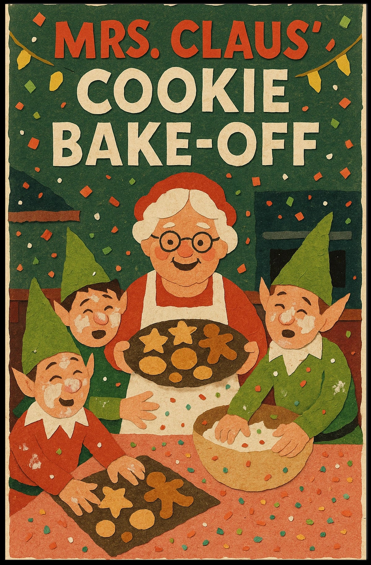 Mrs. Claus Cookie Bake-Off Poster