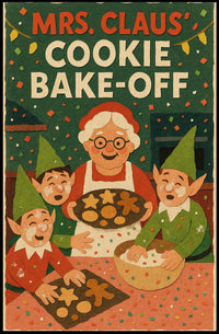 Mrs. Claus Cookie Bake-Off Poster