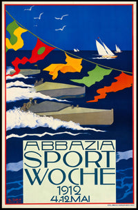 Abbazia Sport Woche 1912 Poster