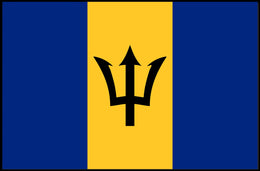 Barbados Flag Poster