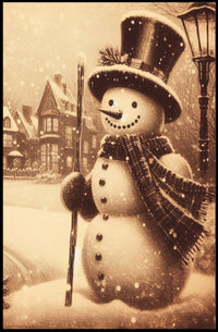 Winter Wonderland Snowman Poster