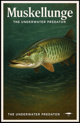 Muskellunge - The Underwater Predator Poster PosterGoat