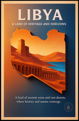 Libya A Land of Heritage and Horizons Poster PosterGoat