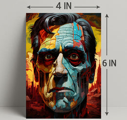 Abstract Portrait Of A Leader Abstract Poster PosterGoat