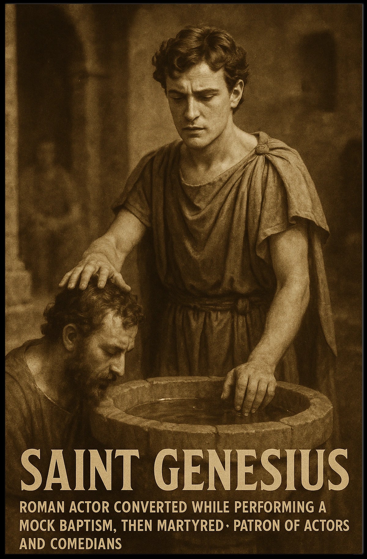 Saint Genesius Patron Of Actors And Poster