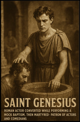 Saint Genesius Patron Of Actors And Poster