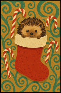 Holiday Hedgehog Surprise Poster