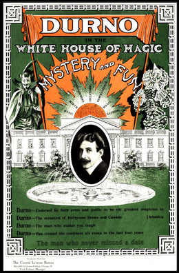 Durno Magic Show Vintage Entertainment Poster