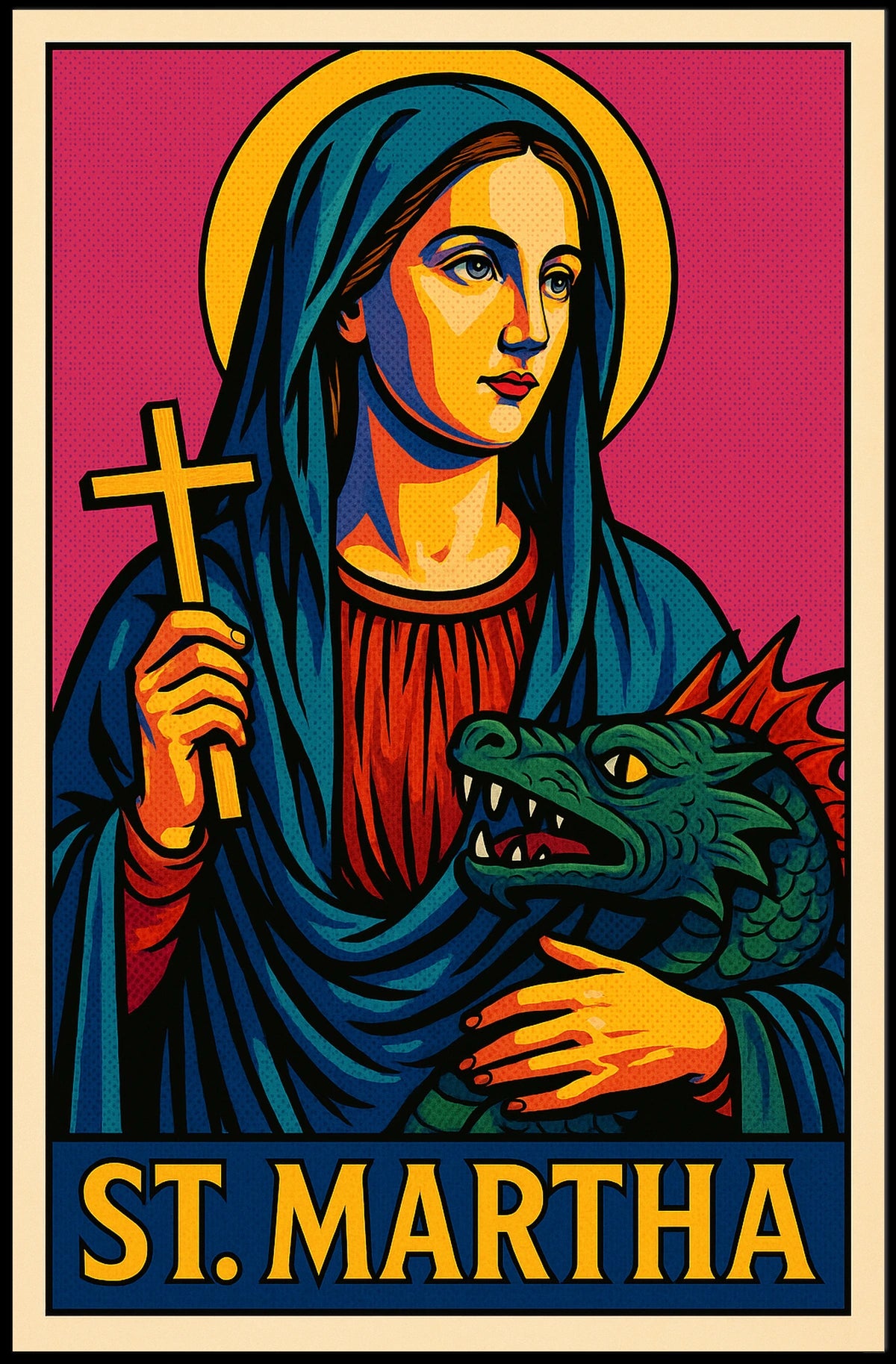 St. Martha Iconic Representation Poster