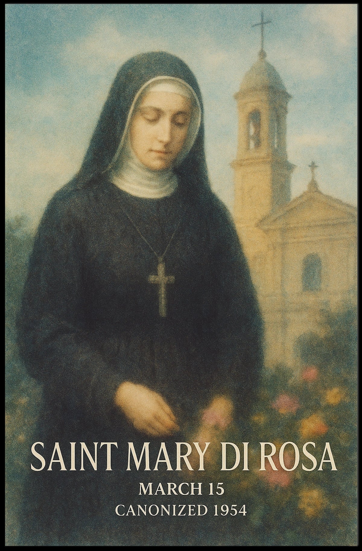 Saint Mary Di Rosa Poster