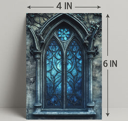 Gothic Window Elegance Poster