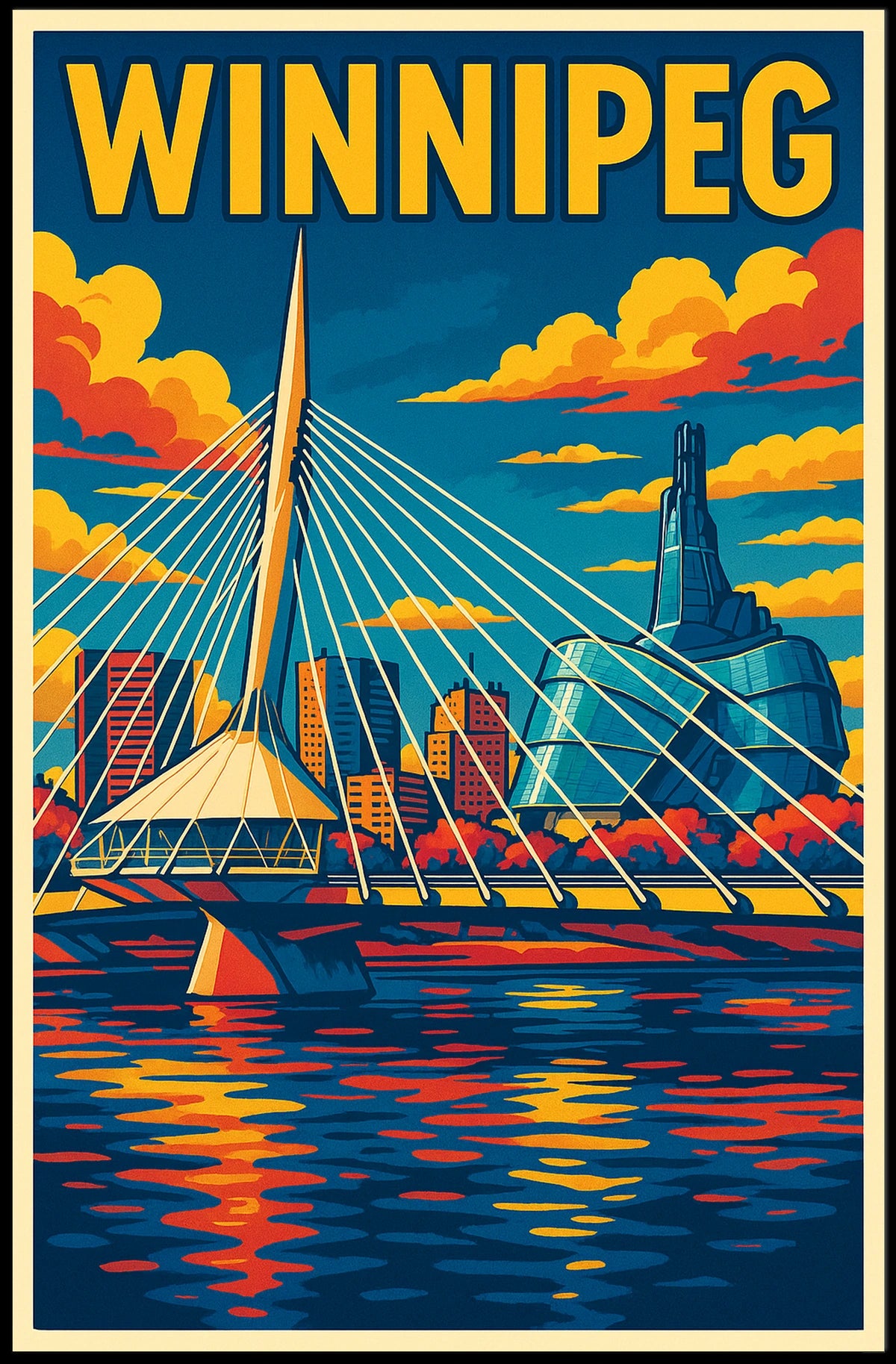 Vibrant Winnipeg Poster