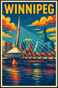Vibrant Winnipeg Poster