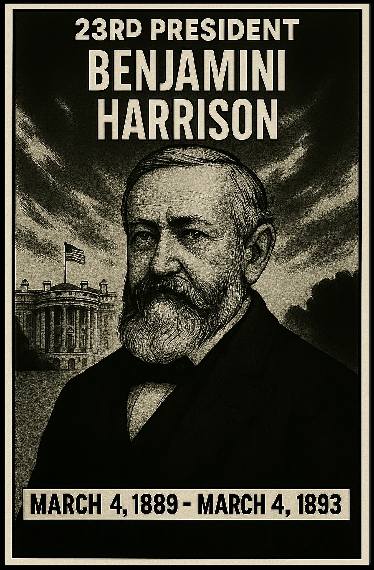 Benjamin Harrison 23Rd President Poster