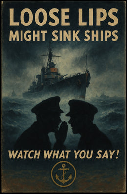 Loose Lips Might Sink Ships Poster