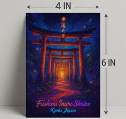 Fushimi Inari Shrine Pathway Cultural or Heritage Poster