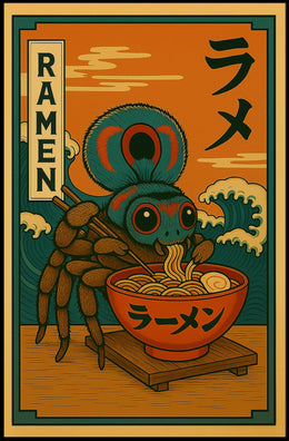 Ramen Spider Delight Poster