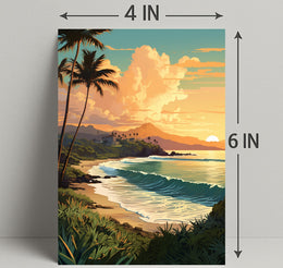 Tropical Sunset Serenity Poster
