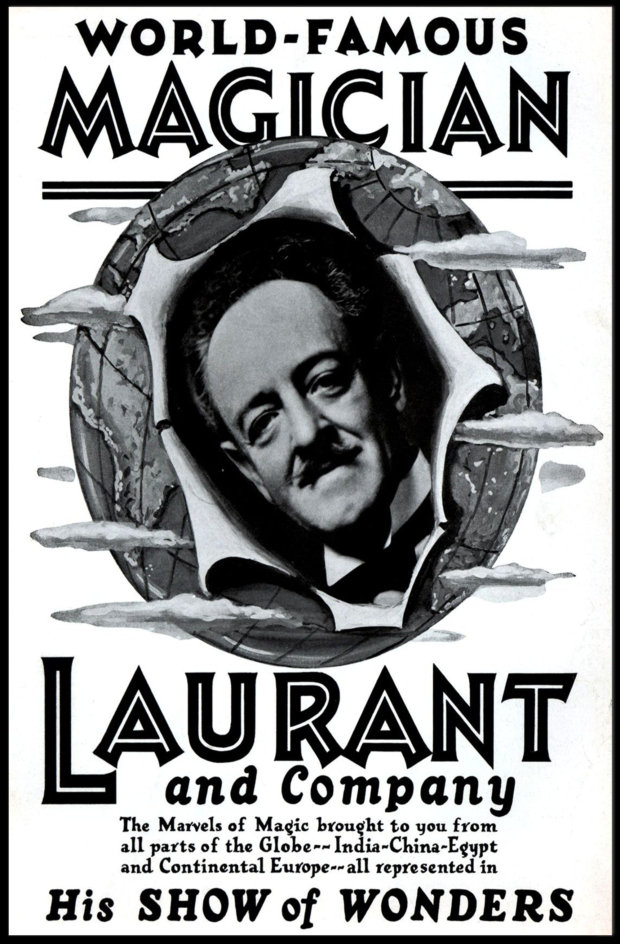 Laurant's Mystical World Tour Vintage Poster - Cultural or Heritage Poster