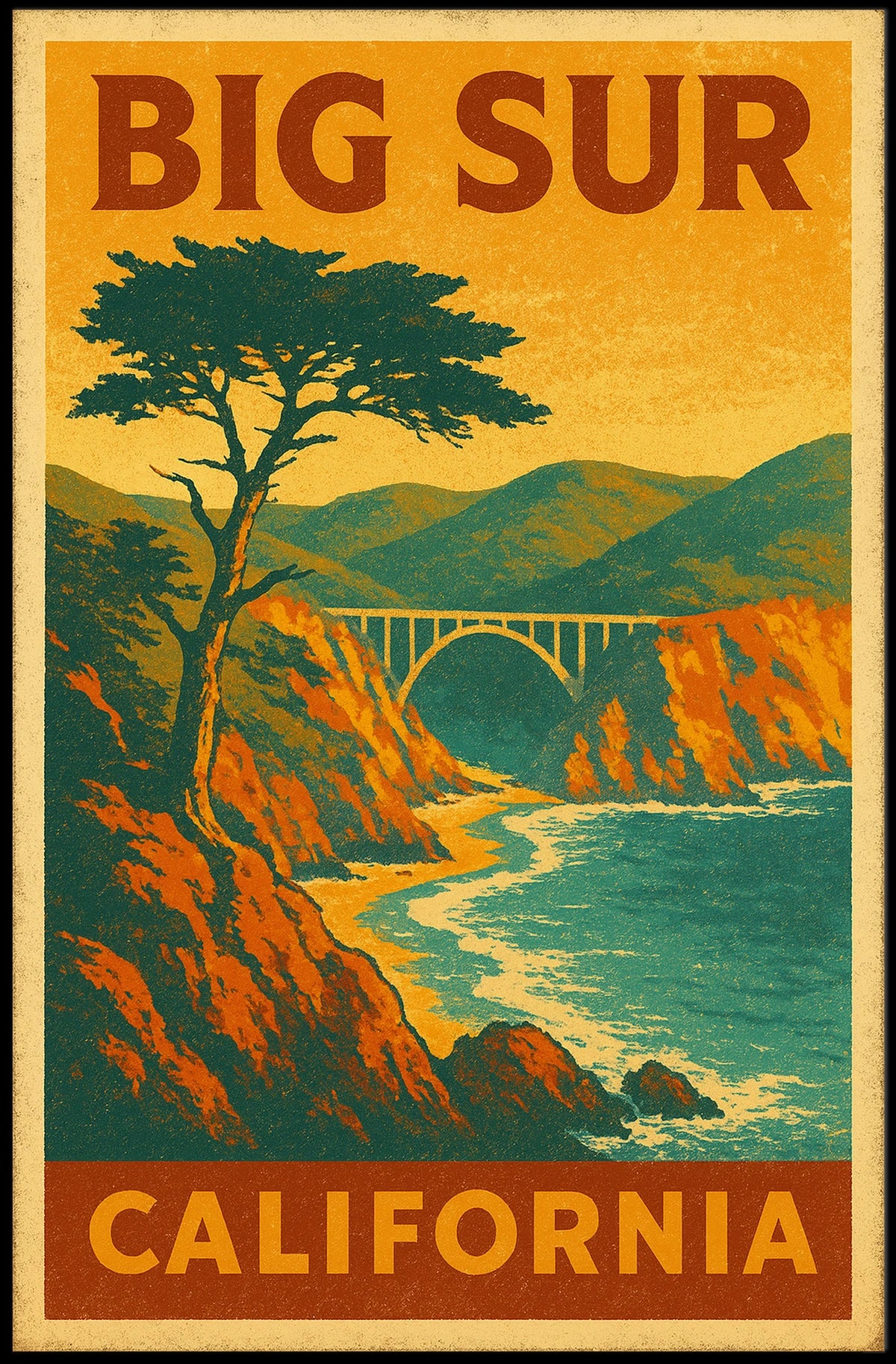 Big Sur, California Poster