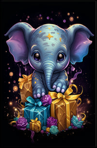 Enchanted Elephant Celebration Poster