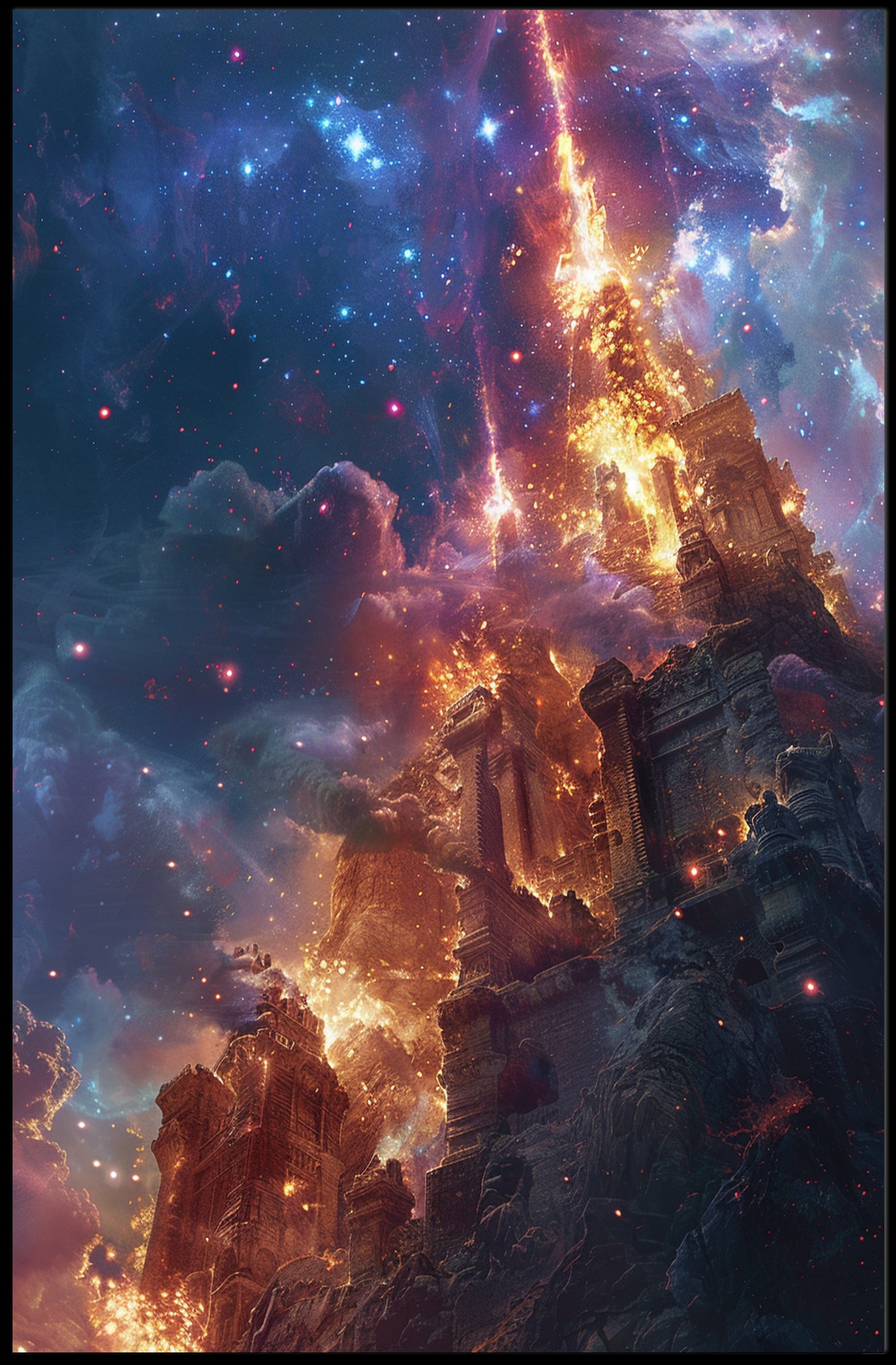 Cosmic Ruins in Epic Fantasy or Mythology Poster PosterGoat