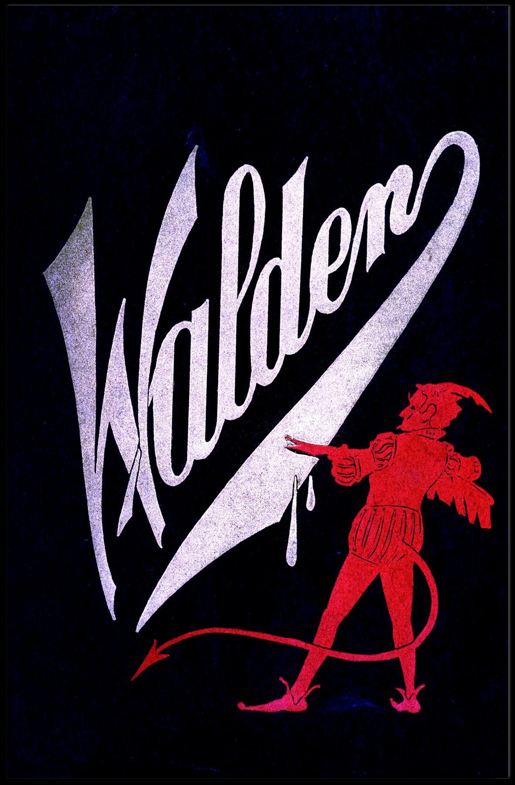 Devilish Vintage Mischief: Walden Theatrical Cultural Poster